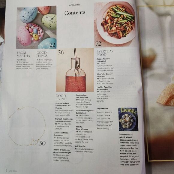 Martha Stewart Living Magazine Lot March, April, May 2020 Back Issues - Picture 6 of 11